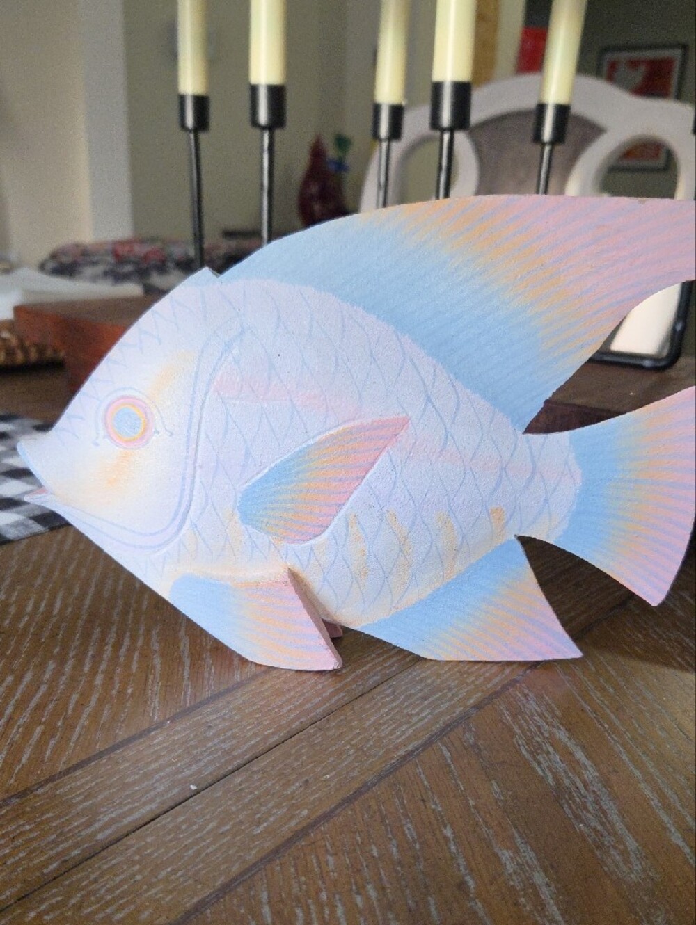 Wooden Painted Fish - Picture 3 of 3